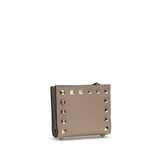 Valentino Garavani Gray Lamb Ovis Aries Aries Wallet