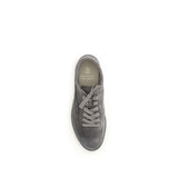 Brunello Cucinelli Gray Calf Leather Bos Taurus Low Top Sneakers