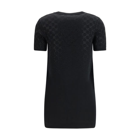 Gucci Black Wool Oves Aries Casual Dress