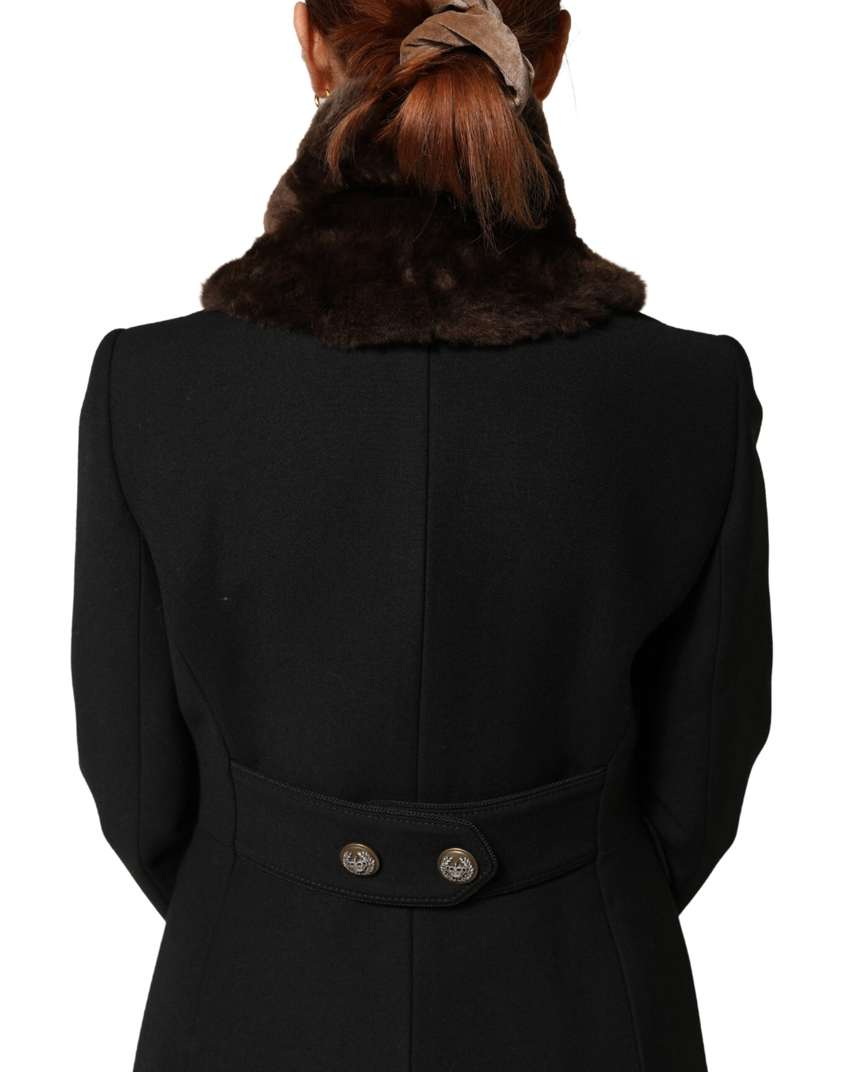 Dolce & Gabbana Brown Fur Shoulder Collar Neck Wrap 60cm x 14cm Scarf