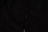 Dolce & Gabbana Solid Black Silk Sleeveless Waistcoat Vest Top