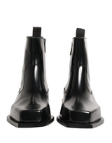 Dolce & Gabbana Black Leather Zip Closure Ankle Boots Shoes