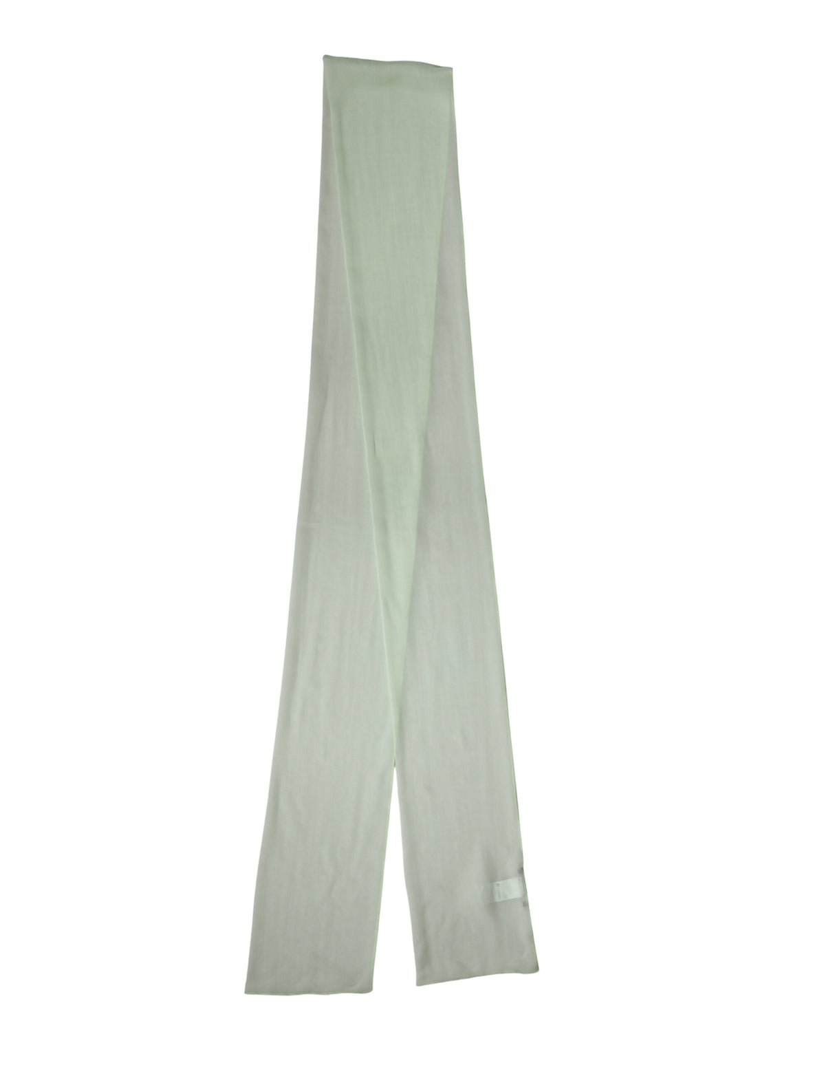 Dolce & Gabbana Light Green Silk Sash Wrap Shawl Stole 292cm x 19cm Scarf