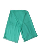 Dolce & Gabbana Light Green Silk Neck Wrap Foulard 131cm x 126.5cm Scarf