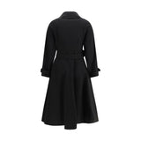 Burberry Black Cotton Trench Coat