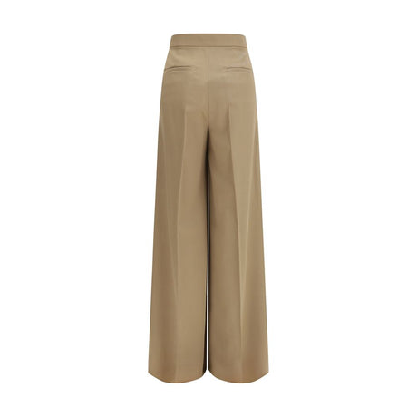 Max Mara Beige Wool Casual Pants