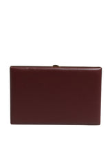 Dolce & Gabbana Brown Calfskin Leather Clutch Evening Women Purse Bag