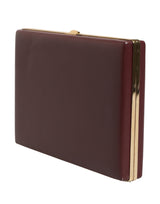 Dolce & Gabbana Brown Calfskin Leather Clutch Evening Women Purse Bag