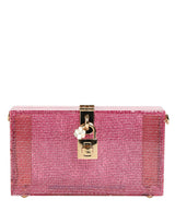Dolce & Gabbana Pink DOLCE BOX Clutch Crossbody Women Evening Borse Bag