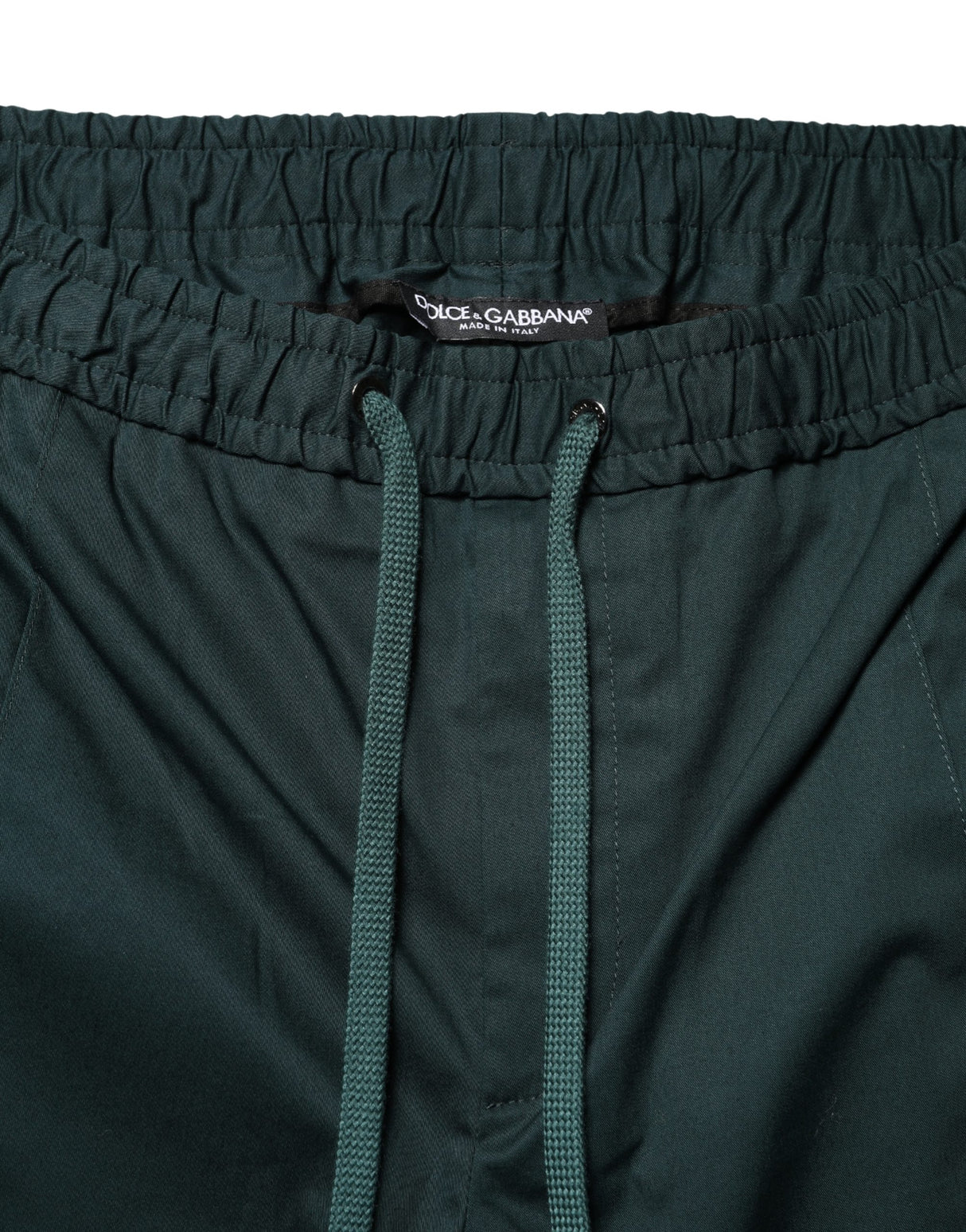 Dolce & Gabbana Green Cotton Skinny Men Jogger Trouser Pants