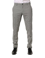 Dolce & Gabbana Gray Cotton Skinny Dress Formal Trouser Pants