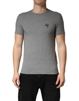 Dolce & Gabbana Gray DG Logo Crew Neck Men Underwear T-shirt