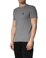 Dolce & Gabbana Gray DG Logo Crew Neck Men Underwear T-shirt