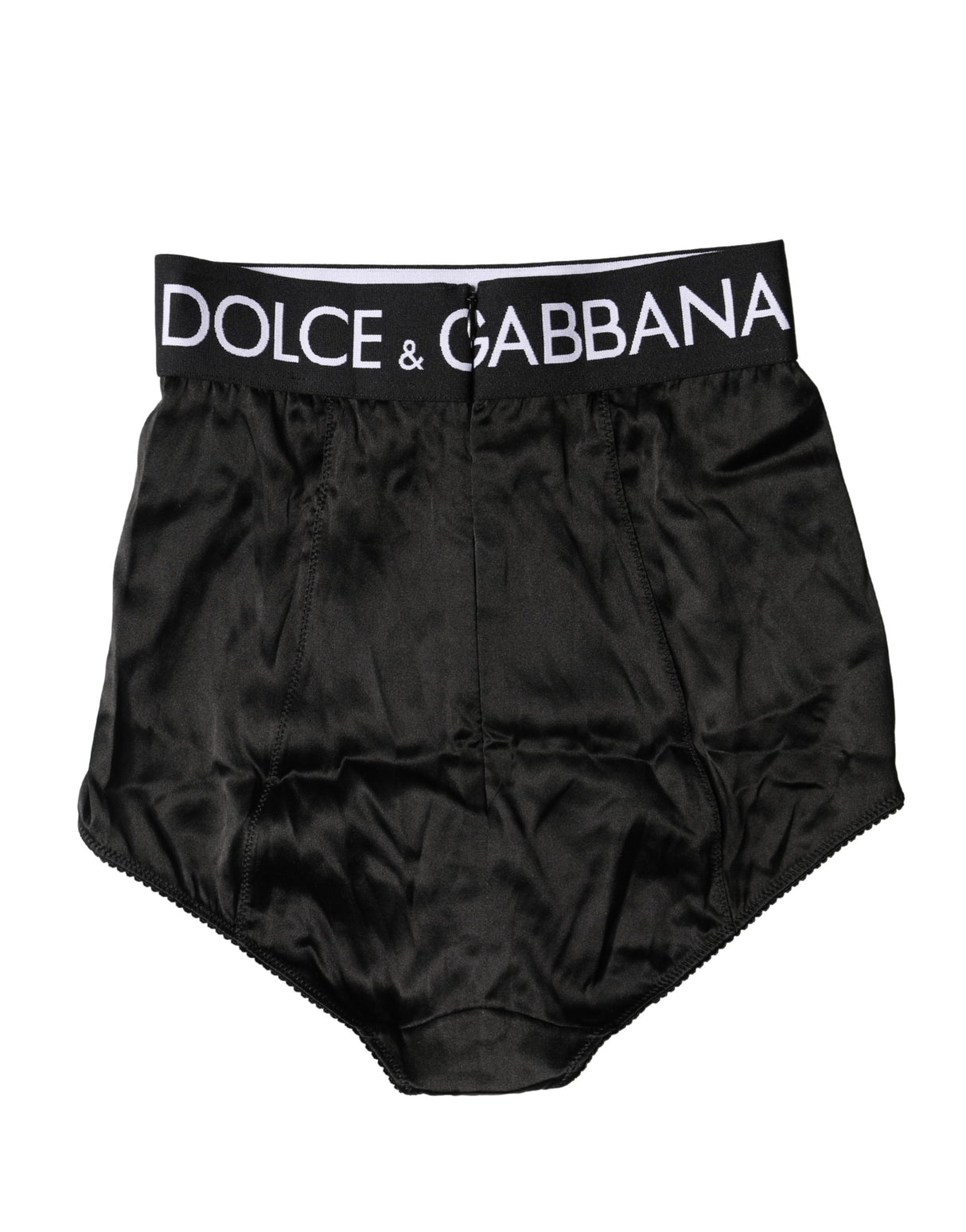 Dolce & Gabbana Black Logo Girdle High Waist Panty  Underwear