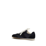 Prada Blue Calf Leather Bos Taurus Athletic Sneakers