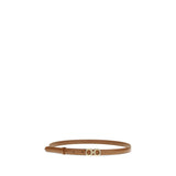 Ferragamo Beige Calf Leather Bos Taurus Thin Belt