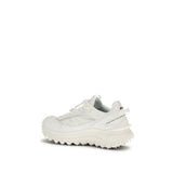 Moncler White Polyamide Athletic Sneakers
