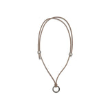 Brunello Cucinelli Black Calf Leather Bos Taurus Necklace