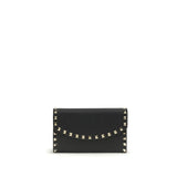 Valentino Garavani Black Calf Leather Bos Taurus Wallet