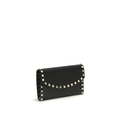 Valentino Garavani Black Calf Leather Bos Taurus Wallet