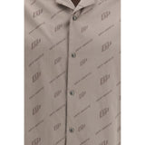 Off-White Beige Viscose Shortsleeve Shirt