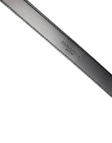 Dolce & Gabbana Men Black Marble Leather DG Logo Buckle Belt