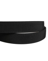 Dolce & Gabbana Black Viscose Leather Gold Metal Buckle Belt