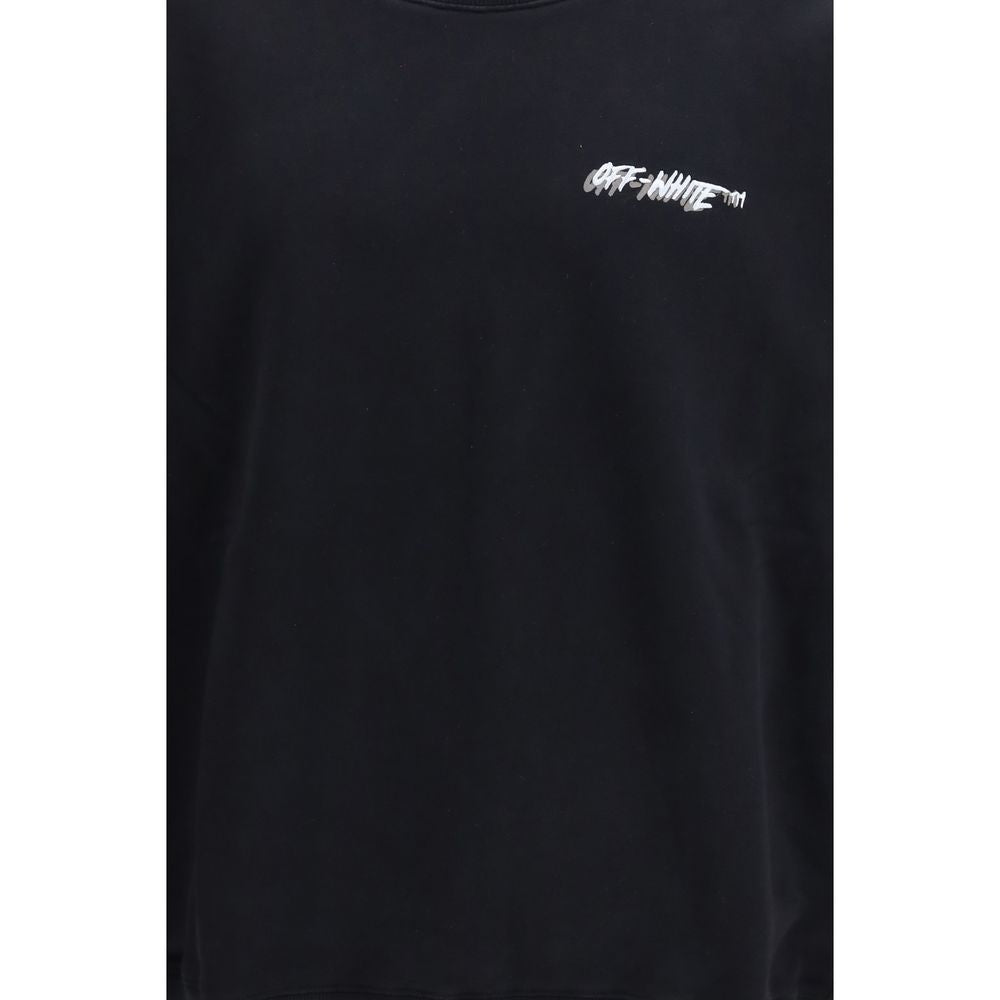 Off-White Black Cotton Sweatshirt