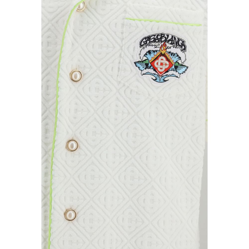 Casablanca White Cotton Shortsleeve Shirt