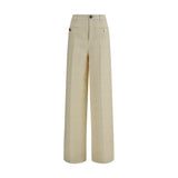 Gucci Beige Cotton Dress Pants