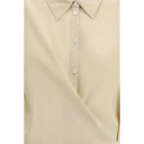 Lemaire Beige Silk Dress Shirt