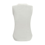 The Attico White Cotton Sleeveles T-Shirt
