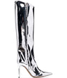 Women's Patent Leather High Heel Knee Boots