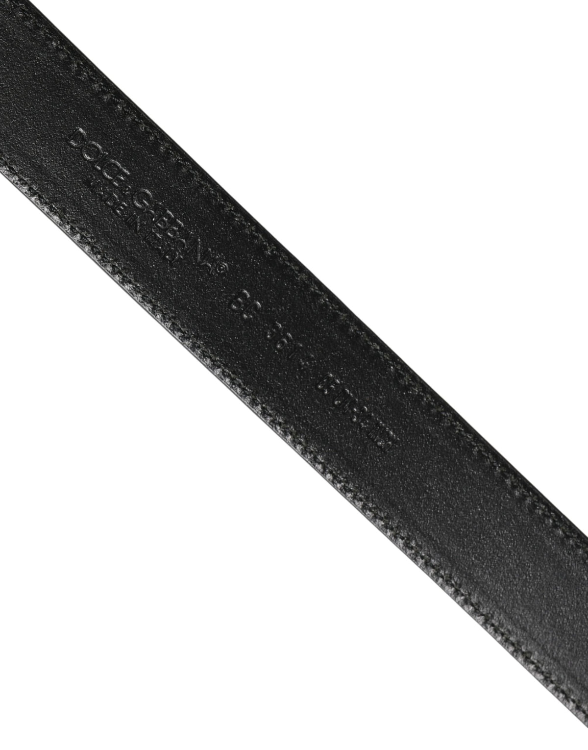Dolce & Gabbana Men Brown Classic Leather Metal Buckle Belt