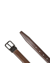 Dolce & Gabbana Men Brown Classic Leather Metal Buckle Belt