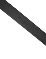 Dolce & Gabbana Men Black Calfskin Leather Square Buckle Belt