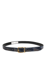 Dolce & Gabbana Men Multicolor Leather Metal Buckle Belt