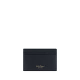 Ferragamo Black Calf Leather Bos Taurus Wallet