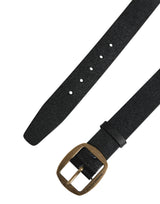 Dolce & Gabbana Men Black Classic Leather Metal Buckle Belt