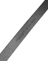 Dolce & Gabbana Men Black Classic Leather Metal Buckle Belt