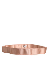 Dolce & Gabbana Light Pink Silk Satin Waist Women Cintura Belt