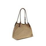Etro Beige Raffia Shoulder Bag