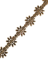 Dolce & Gabbana Red Leather Daisy Crystal Embellished Waist Belt