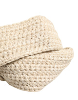 Ermanno Scervino Beige Woven Vintage Metal Buckle Waist Belt