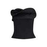 Magda Butrym Black Wool Tank Tops