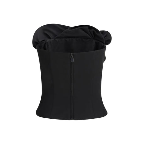 Magda Butrym Black Wool Tank Tops