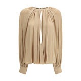 Ferragamo Beige Viscose Blouse