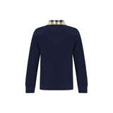 Burberry Blue Cotton Polo Shirt
