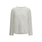 Brunello Cucinelli White Silk Sweatshirt