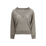 Brunello Cucinelli Brown Linen Sweatshirt
